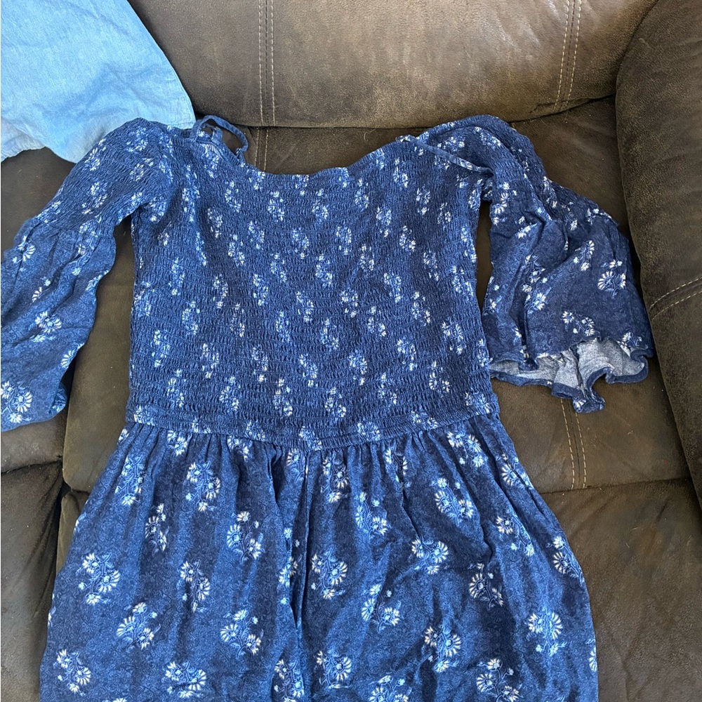 Hollister Navy Floral Kids Dress